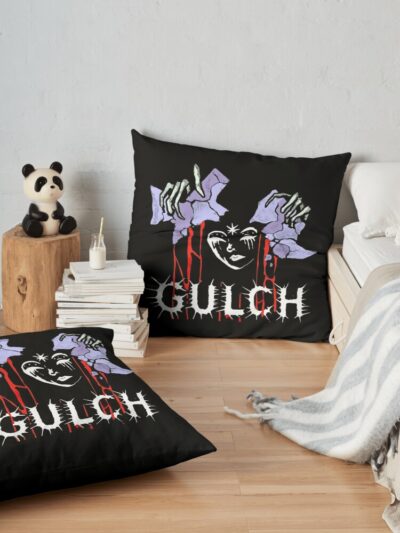 Gulch Music Art Throw Pillow Official Gulch Band Merch