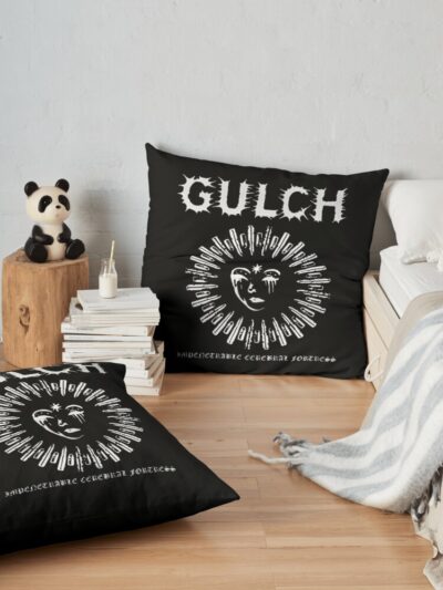 Gulcg Music Art Throw Pillow Official Gulch Band Merch