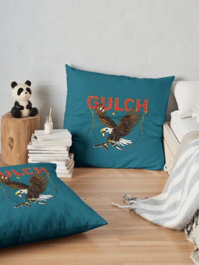 Eagle Gulch Pistols Throw Pillow Official Gulch Band Merch