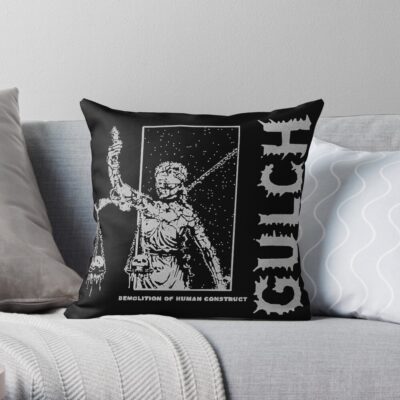 Gulch Punk Band Throw Pillow Official Gulch Band Merch