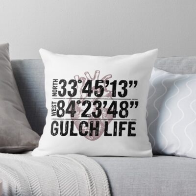 Gulch Life Throw Pillow Official Gulch Band Merch