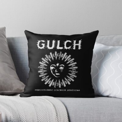 Gulcg Music Art Throw Pillow Official Gulch Band Merch