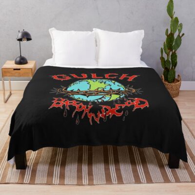 Best Artwork Logo Throw Blanket Official Gulch Band Merch