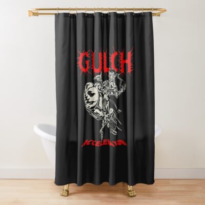 New Metal Artwork Shower Curtain Official Gulch Band Merch