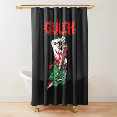 Best Artwork Logo Shower Curtain Official Gulch Band Merch