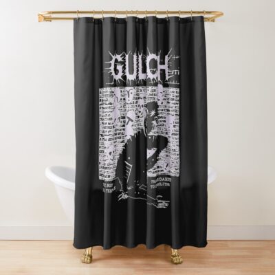 New Metal Artwork Shower Curtain Official Gulch Band Merch