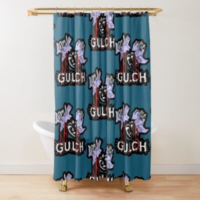 Gulch Music Art Shower Curtain Official Gulch Band Merch