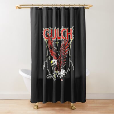 New Metal Artwork Shower Curtain Official Gulch Band Merch