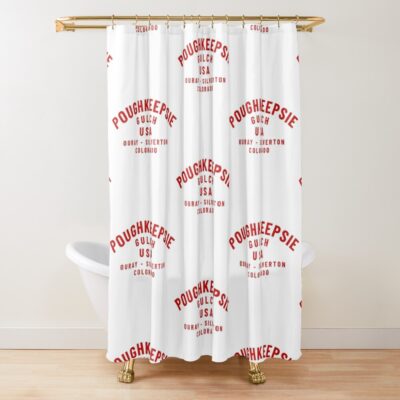 Poughkeepsie Gulch Shower Curtain Official Gulch Band Merch