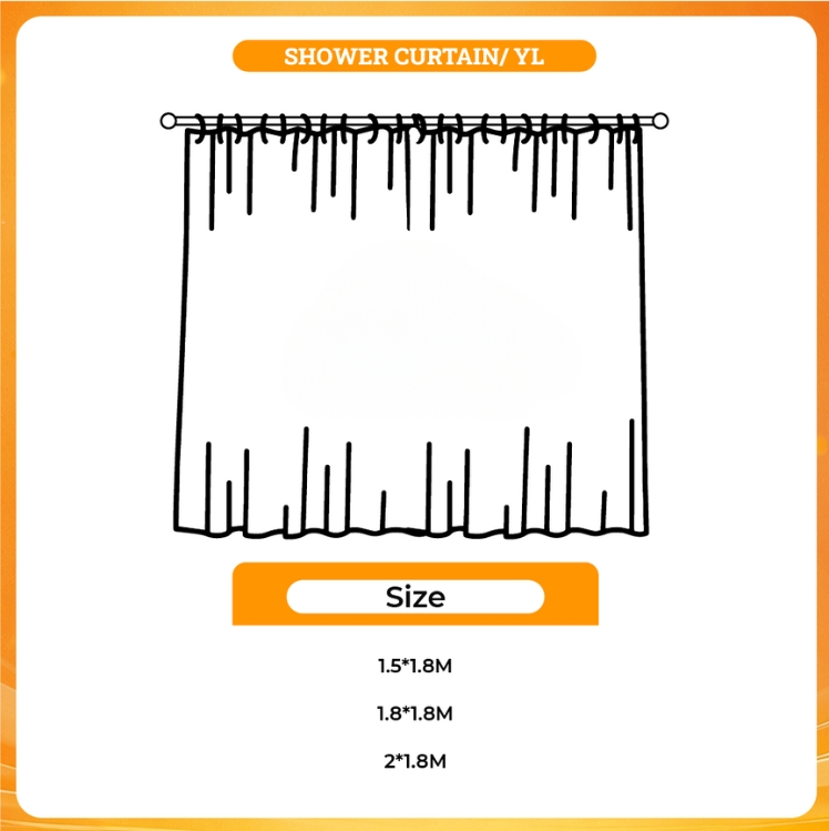 3D shower curtain - Gulch Band Store